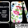 Samsung Galaxy S Hülle im Blumen Design Weiß auch für S PLUS