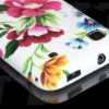 Samsung Galaxy S Hülle im Blumen-Design Weiß Silikon