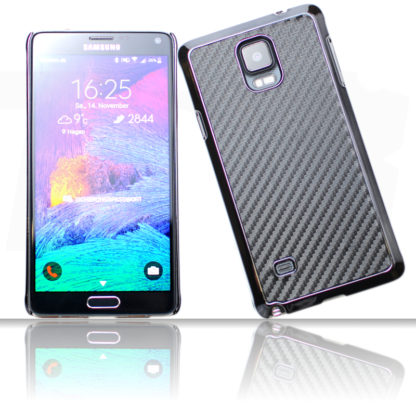 Carbon Schutzhülle für Samsung Galaxy S5 Mini G800F in Schwarz