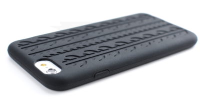 Silikon Schutzhülle für Iphone 6 / 6S in Schwarz im Reifendesign