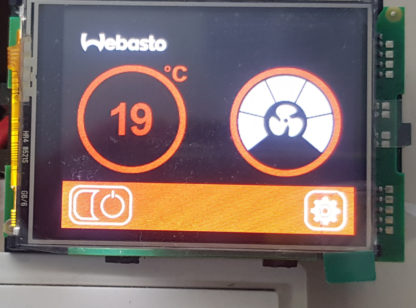 Touch Display für Webasto Blue Cool Klimaanlage