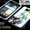 Pflanzen Design Schutz-Hülle Weiß für Samsung Galaxy S2 i9100