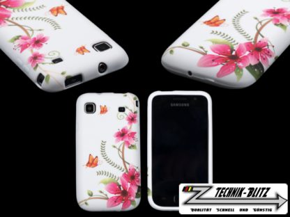 Schutzhülle für Samsung Galaxy S1 i9000 S Plus i9001 Schmetterling Ochidee