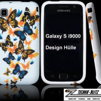 Schutzhülle Schmetterling für Samsung Galaxy S1 S i9000 i9001