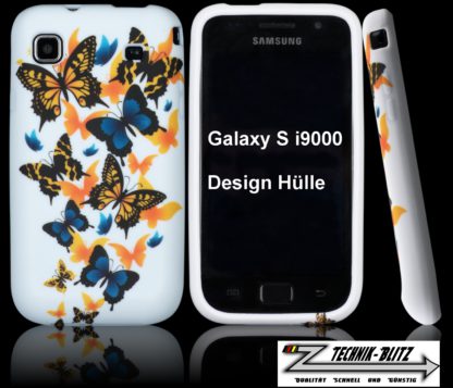 Schutzhülle Schmetterling für Samsung Galaxy S1 S i9000 i9001