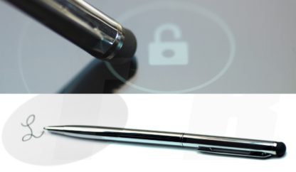 2 in 1 Stylus Bildschirmbedienung Kugelschreiber Touch Stift