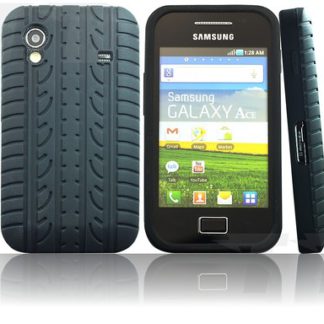 Reifen Silikon Hülle Schwarz für Samsung Galaxy Ace S5830 i S5839