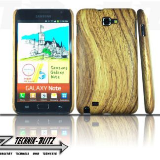 Samsung Galaxy Note 1 Hülle Holz Design N7000