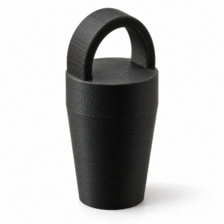 TPU-Stöpsel für BOXIO TOILET mit Ringgriff – Schwarz